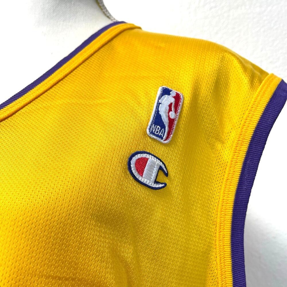 Champion LA Lakers Kobe Bryant #8 NBA Basketball Yellow/Purple Jersey Size 48/XL - Picture 2 of 12